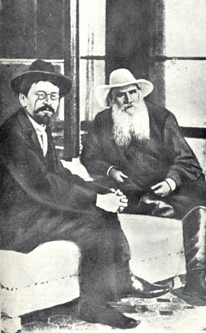 А. П. Чехов и Л. Н. Толстой в Гаспре, 1902 г