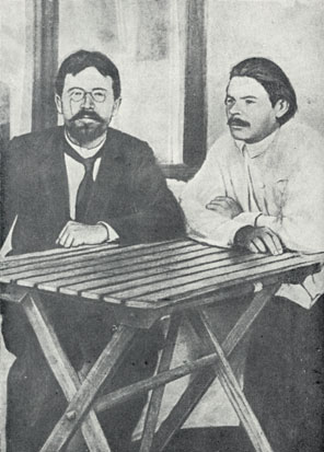 А. П. Чехов и М. Горький в Ялте, 1901 г