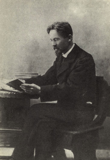А. П. Чехов за письменным столом, 1899 г