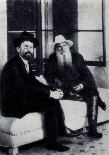 А. П. Чехов и Л. Н. Толстой в Гаспре. 1901