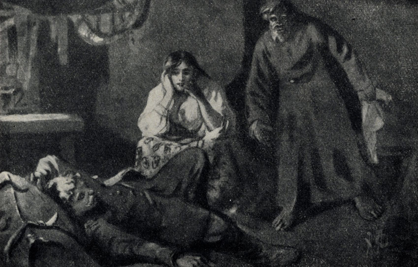 'Ведьма'. Рисунок А. Апсита. 1902