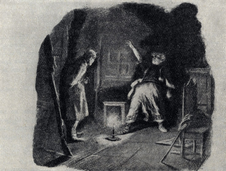 'Лебединая песня'. Рисунок Л. О. Пастернака. 1895