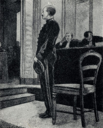А. Дрейфус на судебном процессе 1897