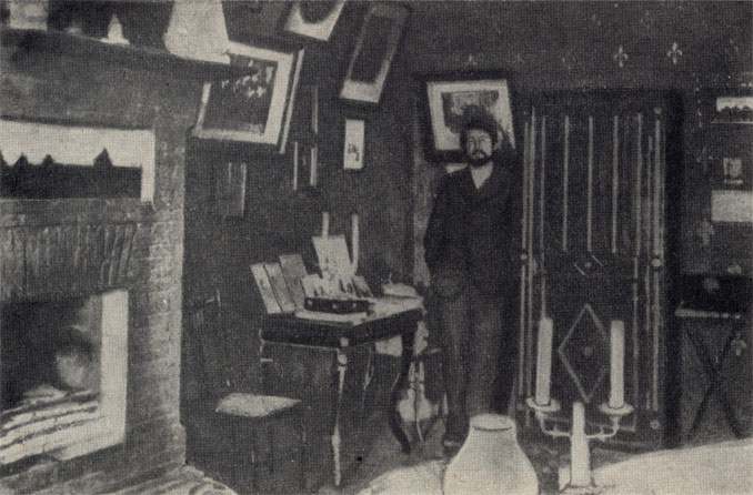 Ялта. Чехов в своем кабинете. Фотография. 1899