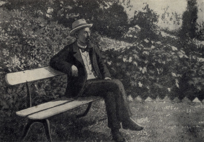 Ялта. Чехов в саду. Фотография. 1900 - 1902