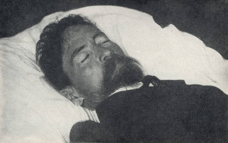Чехов на смертном одре. Фотография. 1904